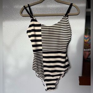 Michael Kors Multi-Striped One Piece Swimsuit